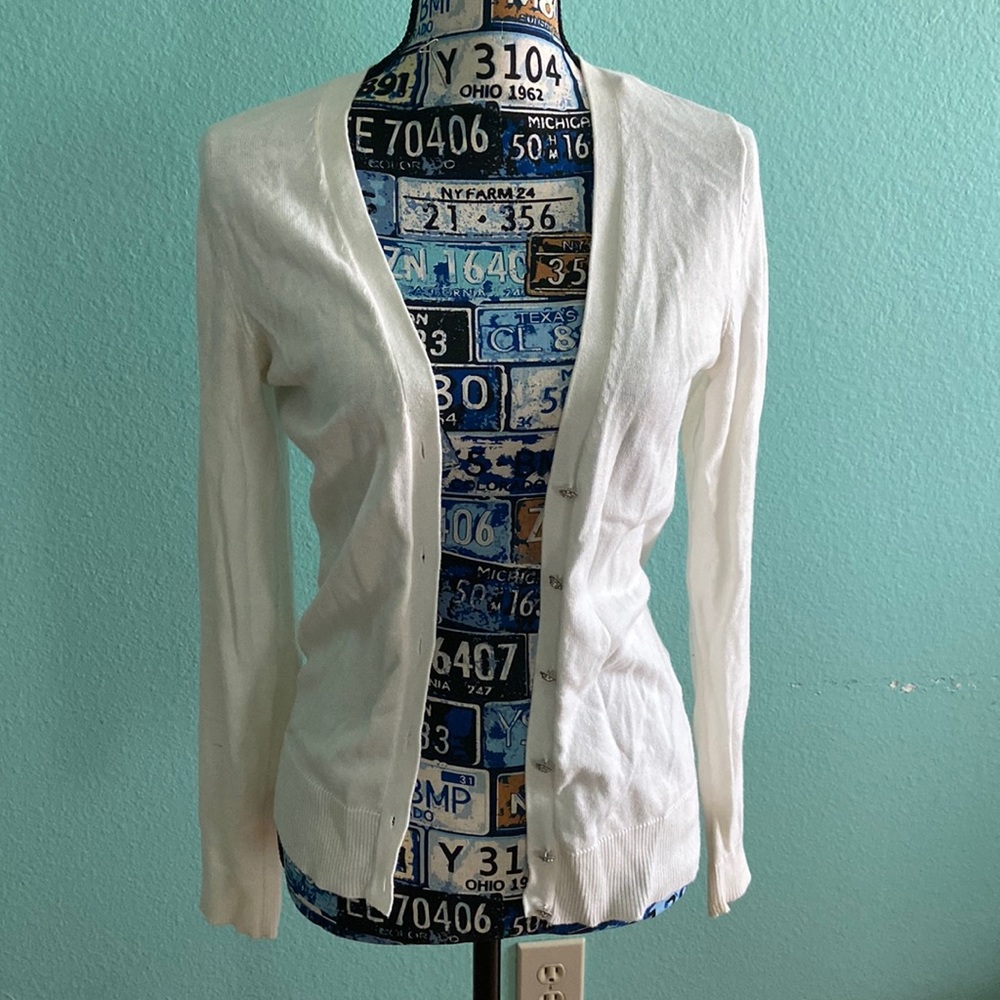 Cream cardigan